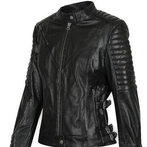 Black Arrow WILD & FREE JACKET - Leather Motorcycle Jacket w/ Removable Armour